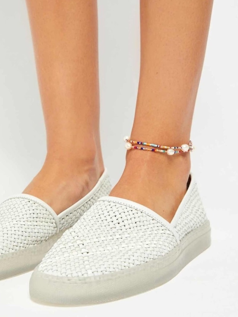 NIB Free People Santorini Slip On Sneakers White Size 41 (US 11)